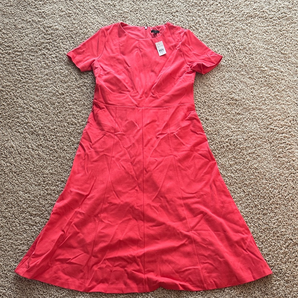 Elegant Salmon Color Women's Dress